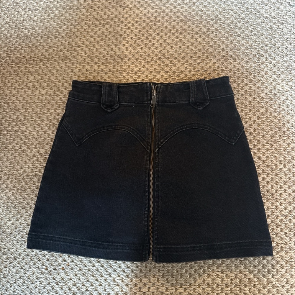 Sleek Black Mini Skirt